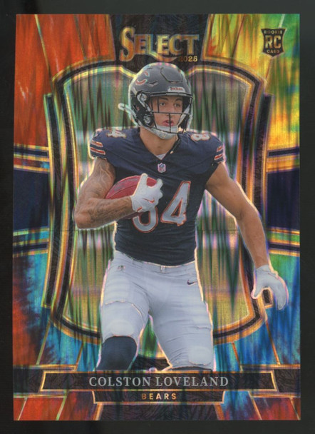 2025 Panini Select Colston Loveland RC Premier Level Tie-Dye Shock /25 #172