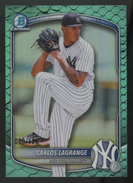 2025 Bowman Draft Carlos Lagrange Chrome Prospect Aqua Reptilian /125 #BDC-132