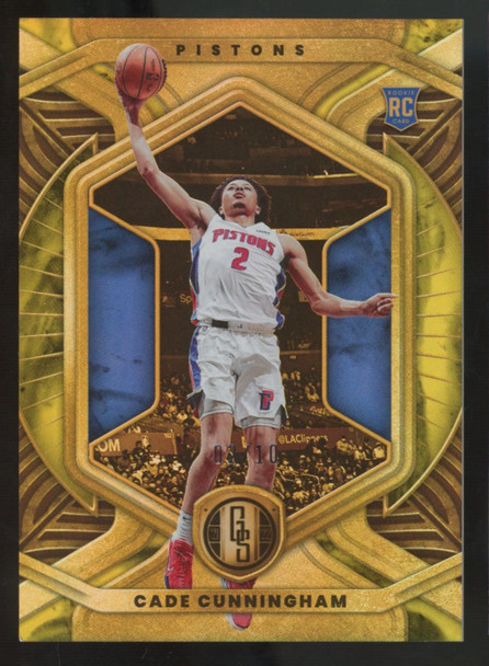 2021-22 Chronicles Gold Standard Cade Cunningham RC /10 #571