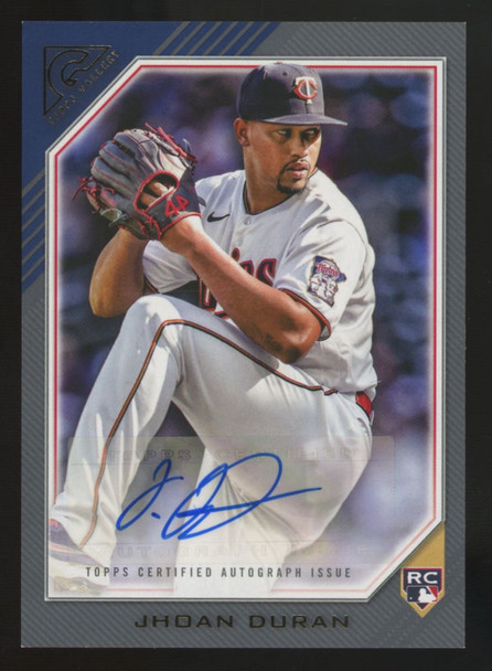 2022 Topps Gallery Jhoan Duran RC Auto #RA-JHO