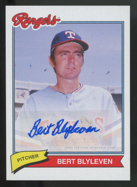 2020 Topps x Super 70s Bert Blyleven Auto #3A
