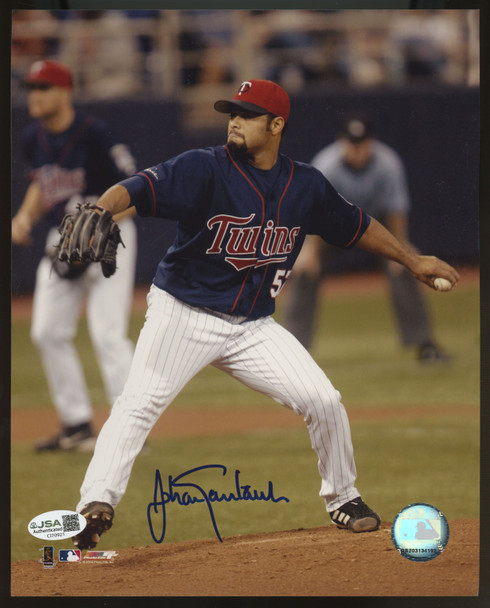Johan Santana Signed Autographed 8x10 Photo JSA *921