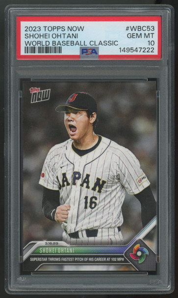 2023 Topps Now Shohei Ohtani World Baseball Classic #WBC-53 PSA 10 *222