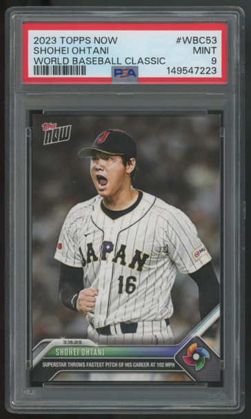 2023 Topps Now Shohei Ohtani World Baseball Classic #WBC-53 PSA 9 *223