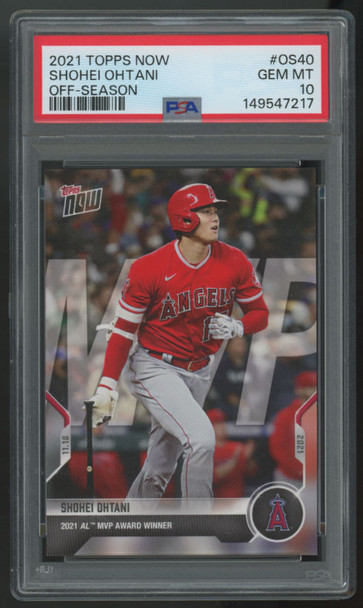 2021 Topps Now Shohei Ohtani Off-Season #OS-40 PSA 10 *217