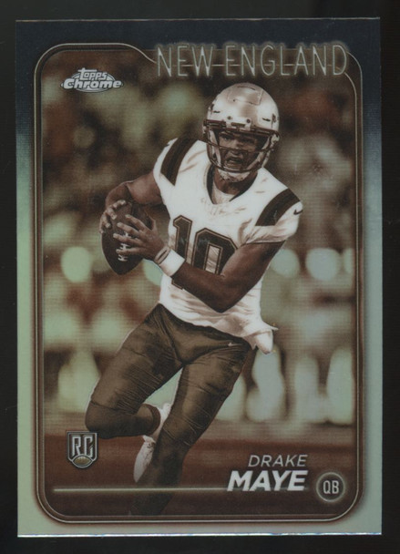 2024 Topps Chrome Drake Maye RC Sepia Refractor #203