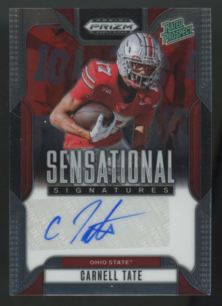 2025 Panini Prizm Draft Carnell Tate Rated Prospect Sensational Auto #SS-CTA