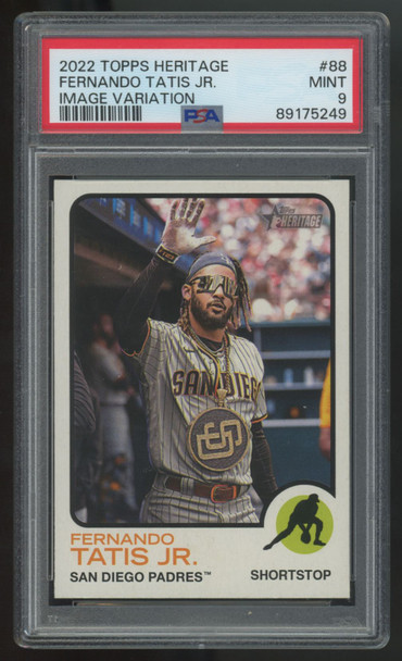 2022 Topps Heritage Fernando Tatis Jr. Image Variation #88 PSA 9