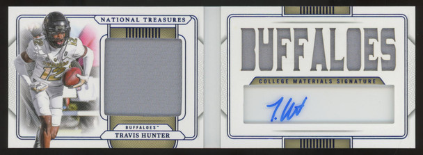 2025 National Treasures Collegiate Travis Hunter Patch Auto Booklet /75