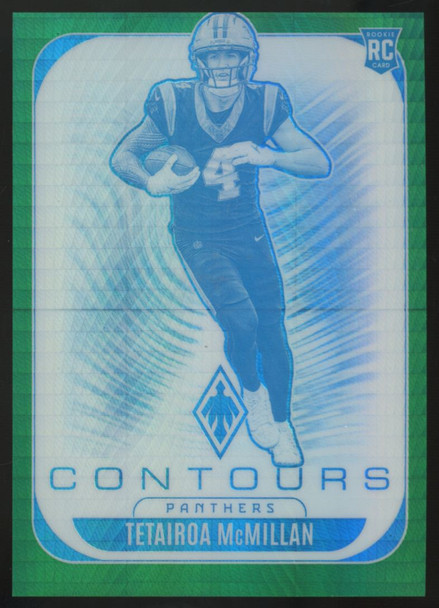 2025 Panini Phoenix Tetairoa McMillan RC Green Hyper Contours /99 #5