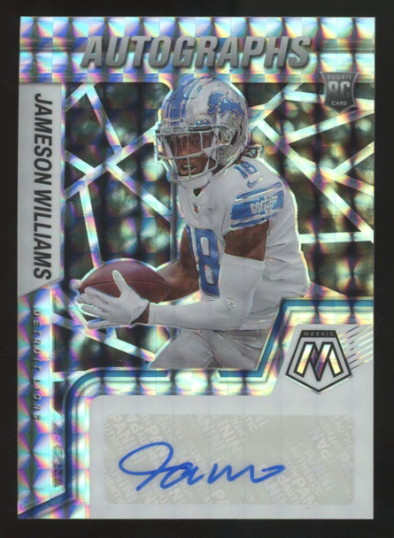 2022 Panini Mosaic Jameson Williams RC Auto #RAM-JW