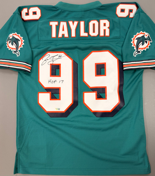 Jason Taylor Signed Autographed Inscribed Mitchell Ness Dolphins Jersey Fanatics