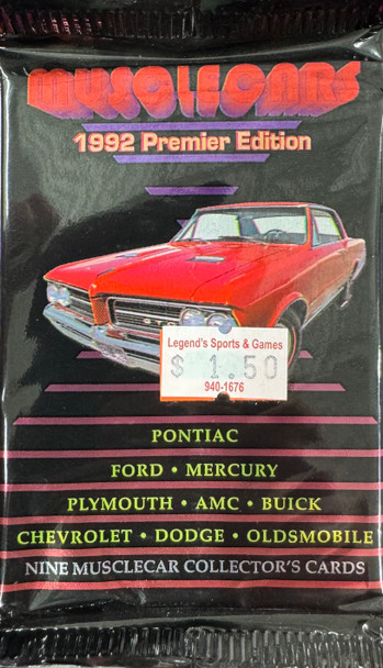 1992 Collect-A-Card Muscle Cars Pack