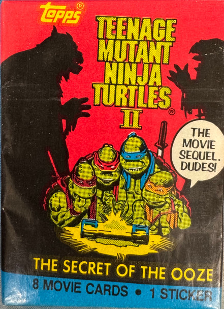 1991 Topps Teenage Mutant Ninja Turtles The Movie II Wax Pack