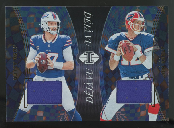 2024 Panini Illusions Josh Allen / Jim Kelly Deja Vu Dual Patch #DV-BIL