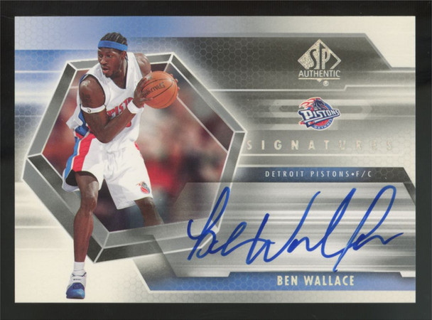 2004-05 Upper Deck SP Authentic Ben Wallace Auto #SP-BE