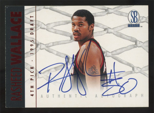 1997-98 Score Board Rasheed Wallace Red Foil Auto