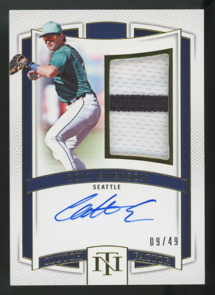 2025 National Treasures Colt Emerson Clutch Factor Patch Auto /49 #CF-CEM