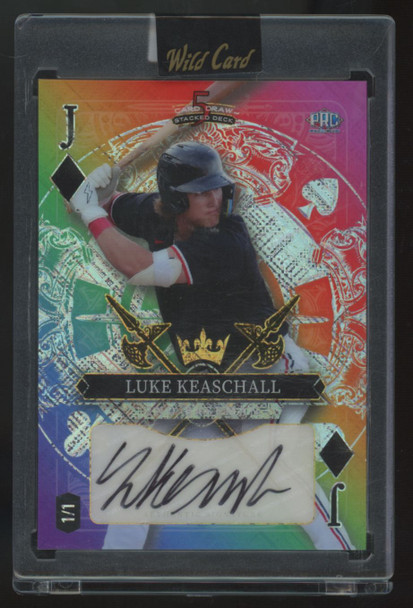 2024 Wild Card 5 Card Draw Luke Keaschall RC Rainbow Jack Of Diamonds Auto 1/1
