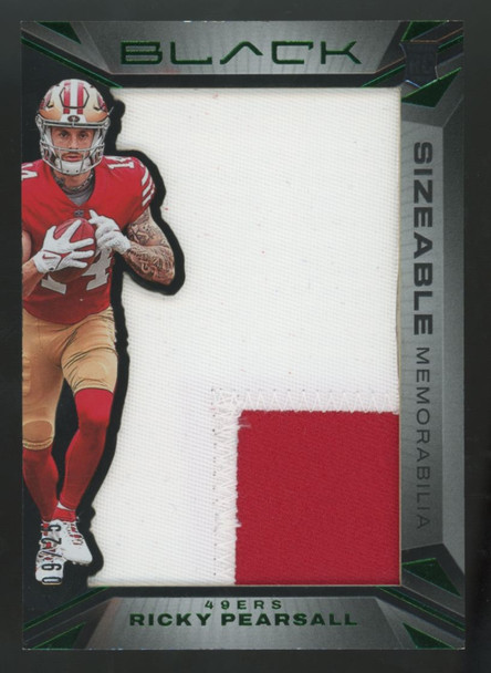 2024 Panini Black Ricky Pearsall RC Sizeable Patch Green /25 #SR-RPL