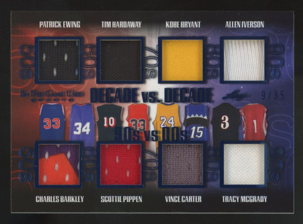 2020-21 Leaf ITG Ewing/Bryant/Iverson/McGrady Decade Blue Octo-Patch /35