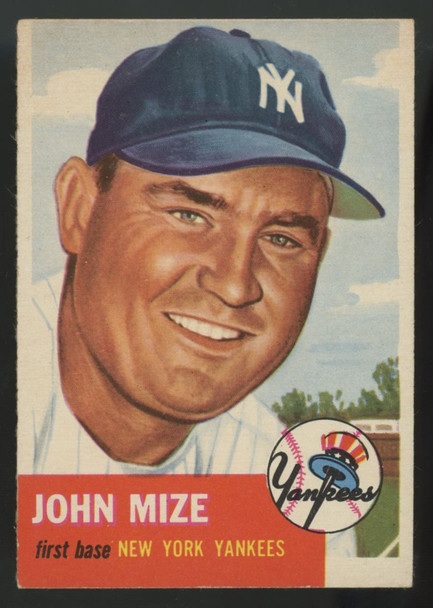1953 Topps John Mize #77 VG/EX