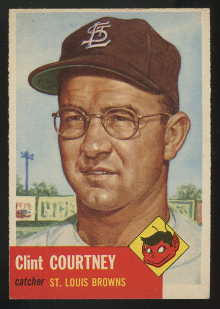 1953 Topps Clint Courtney #127 EX/MT