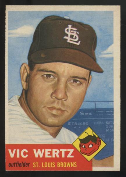 1953 Topps Vic Wertz #142 EX/MT