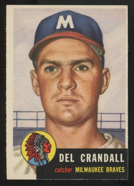 1953 Topps Del Crandall #197 EX