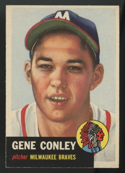 1953 Topps Gene Conley #215 EX