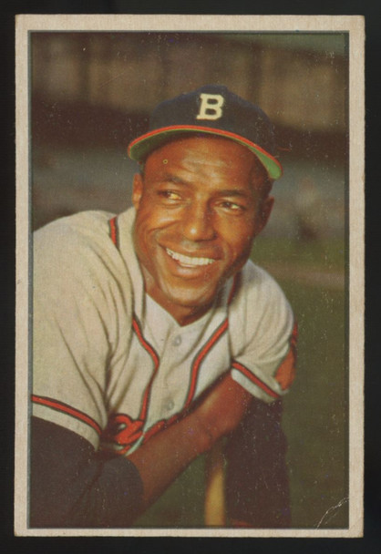 1953 Bowman Color Sam Jethroe #3 VG