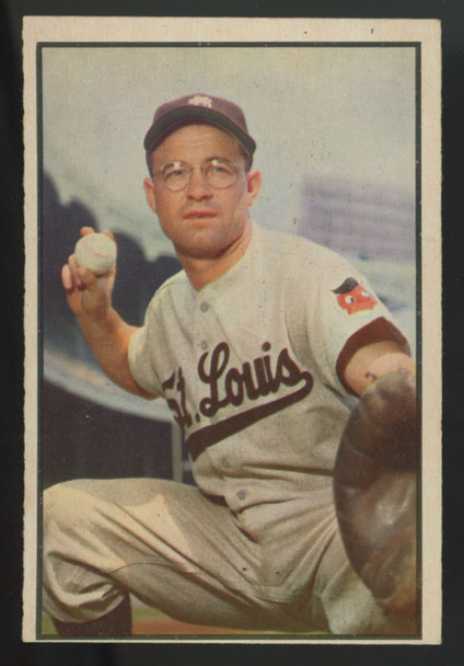 1953 Bowman Color Clint Courtney #70 VG/EX