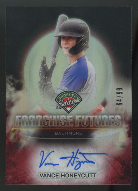 2025 Prospect Edition Vance Honeycutt Red Franchise Futures Auto /99 #FFS-VH
