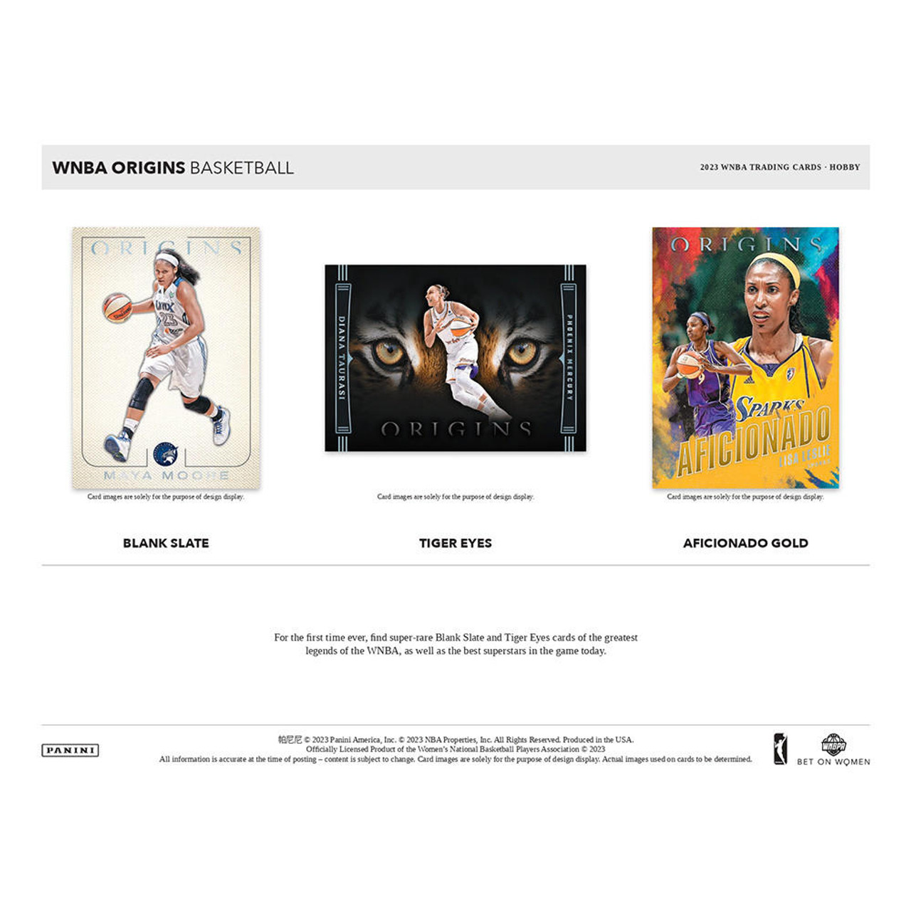 2023 Panini Origins WNBA Basketball Hobby Box Legends Fan Shop