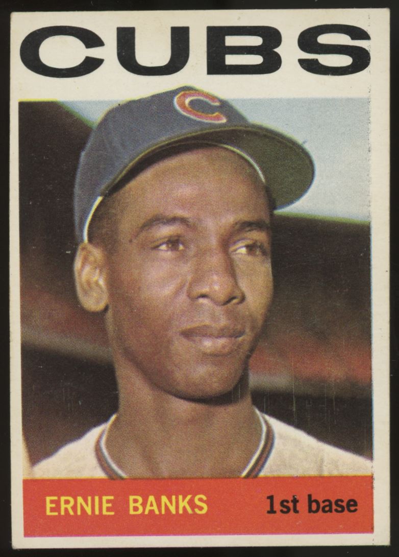 1964 Topps Ernie Banks 55 EX Legends Fan Shop