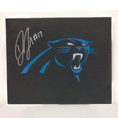 Devin Funchess Autographed Carolina Panthers Canvas Wall Art