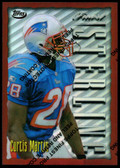 1996 Topps Finest Sterling Curtis Martin Refractor w/ Coating #95