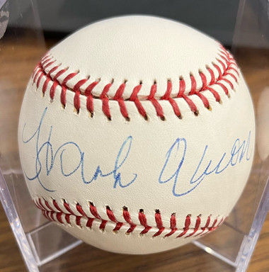 Some recent memorabilia pickups for the shop. Hank Aaron signed