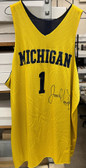 Jamal Crawford Signed Autographed Game Used Practice Jersey Michigan