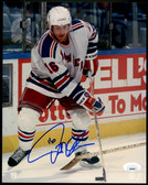 Pat Verbeek Signed Autographed 8x10 Photo Rangers JSA AK60585