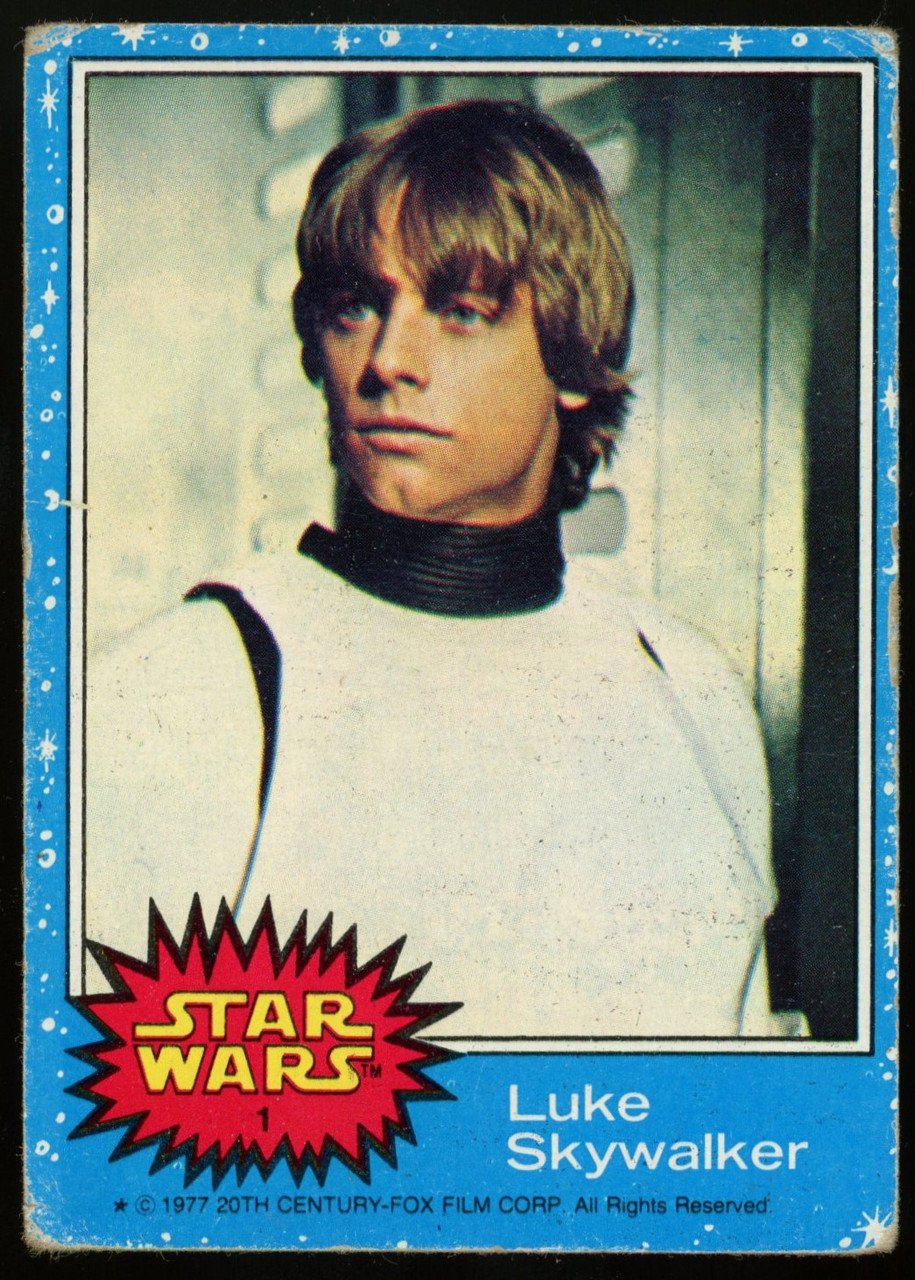 1977 star wars trading card 1 luke skywalker | eBay