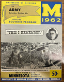 October 6 1962 Michigan vs Army Program