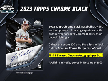 2023 Topps Chrome Baseball Hobby 12 Box (Case)