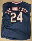 Whitey Herzog Signed Autographed Jersey The White Rat 5 Inscriptions JSA