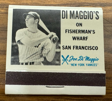 Joe DiMaggio DiMaggio's on Fisherman's Wharf Complete Matchbook ...