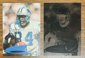 1998 Collector's Edge Herman Moore Lot of 2 Quarter 1 #49 + Printing Film