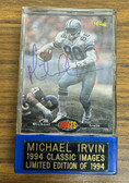 1994 Classic Images Michael Irvin #83 Auto /1994 Score Board