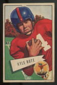 1952 Bowman Small Kyle Rote RC #28 VG