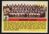 1956 Topps Detroit Lions Team #92 NM