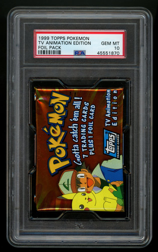 1999 Topps Pokemon TV Animation Foil Pack PSA 10 - Legends Fan Shop